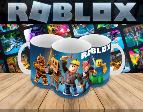 Caneca Polímero Roblox Personalizada