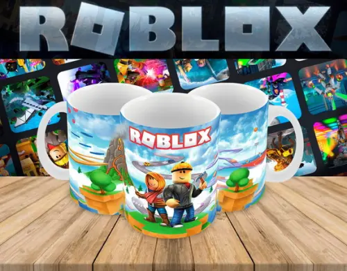 Caneca Polímero Roblox Personalizada