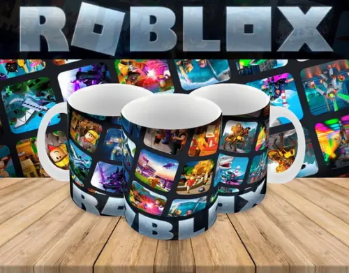 Caneca Polímero Roblox Personalizada