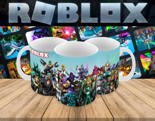 Caneca Polímero Roblox Personalizada