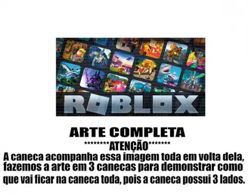 Caneca Polímero Roblox Personalizada