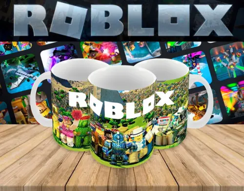 Caneca Polímero Roblox Personalizada