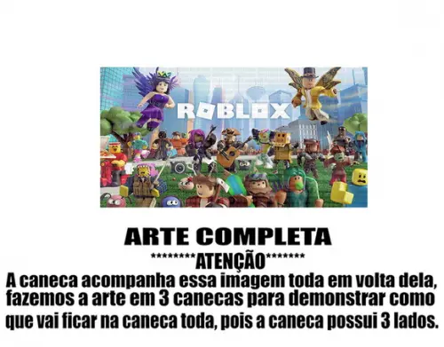 Caneca Polímero Roblox Personalizada