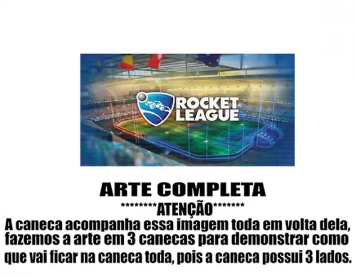 Caneca Polímero Rocket League Personalizada