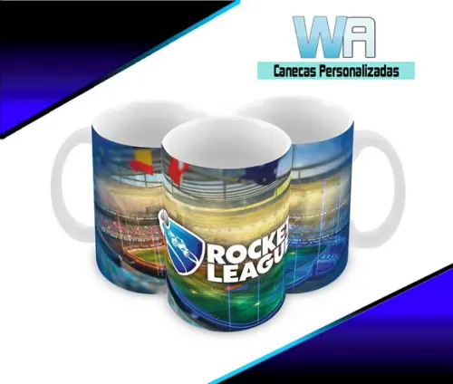 Caneca Polímero Rocket League Personalizada