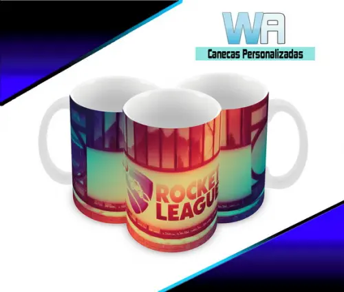 Caneca Polímero Rocket League Personalizada