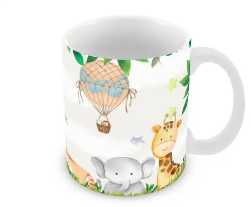 Caneca Polímero Safari Personalizada
