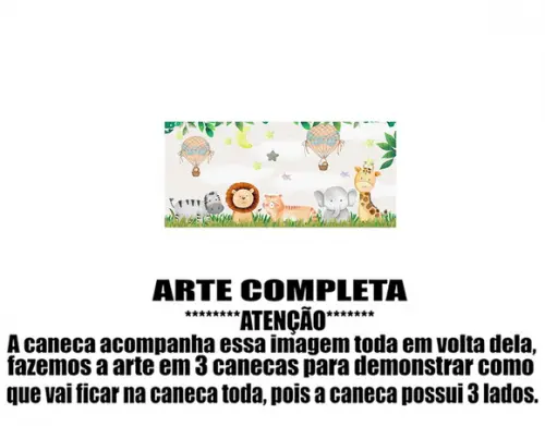 Caneca Polímero Safari Personalizada