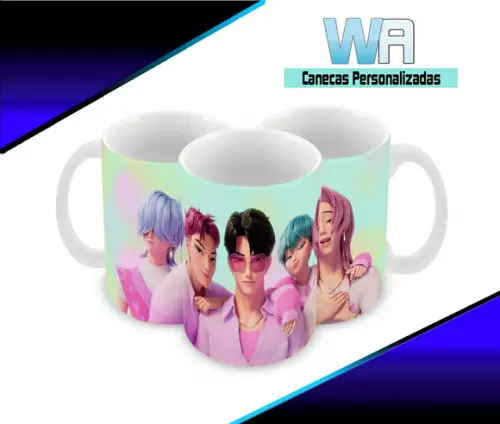 Caneca Polímero Saja Boys Personalizada