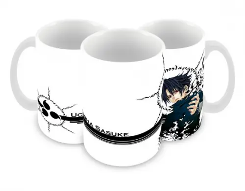 Caneca Polímero Sasuke Personalizada