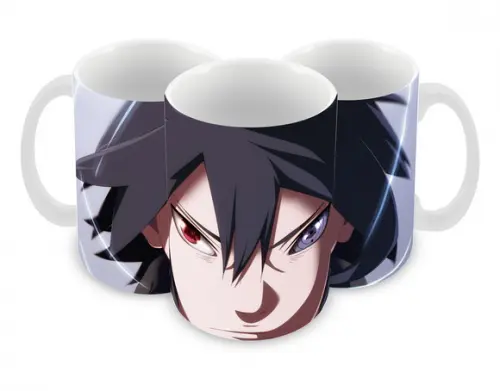 Caneca Polímero Sasuke Personalizada