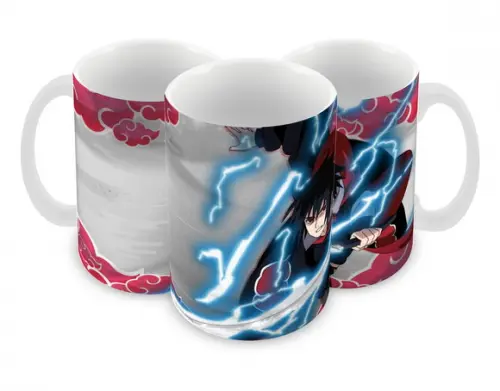 Caneca Polímero Sasuke Personalizada