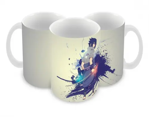 Caneca Polímero Sasuke Personalizada