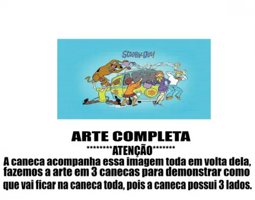 Caneca Polímero Scooby-doo Personalizada