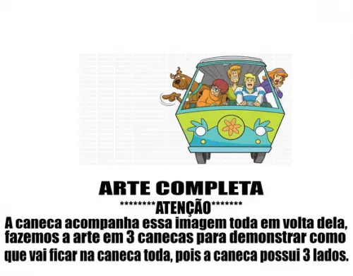 Caneca Polímero Scooby-doo Personalizada