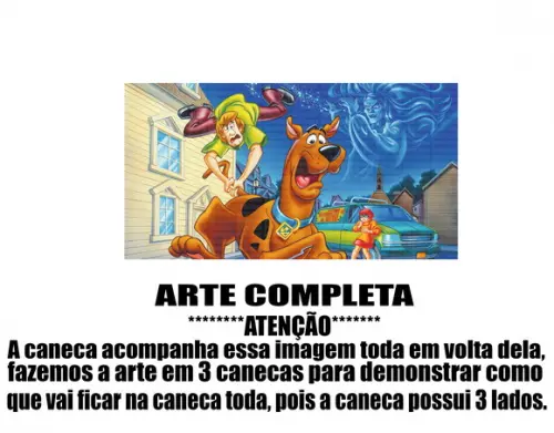 Caneca Polímero Scooby-doo Personalizada