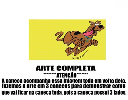 Caneca Polímero Scooby-doo Personalizada