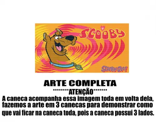 Caneca Polímero Scooby-doo Personalizada
