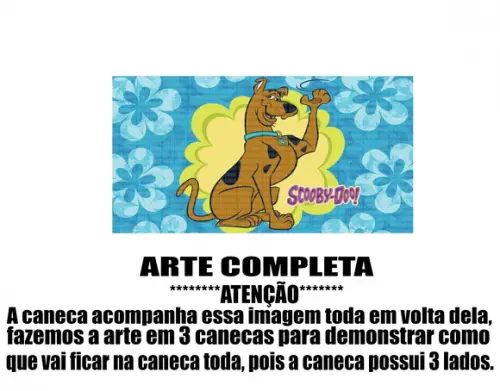 Caneca Polímero Scooby-doo Personalizada