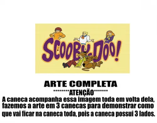 Caneca Polímero Scooby-doo Personalizada