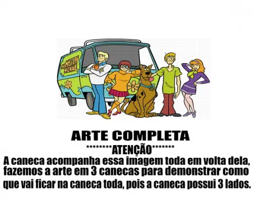 Caneca Polímero Scooby-doo Personalizada