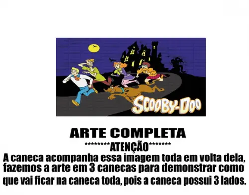 Caneca Polímero Scooby-doo Personalizada