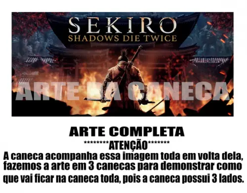 Caneca Polímero Sekiro Shadows Die Twice Personalizada