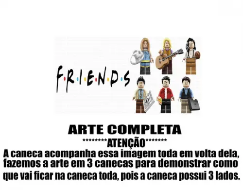 Caneca Polímero Seriado Friends Personalizada