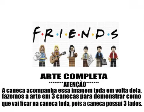 Caneca Polímero Seriado Friends Personalizada