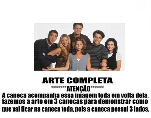 Caneca Polímero Seriado Friends Personalizada