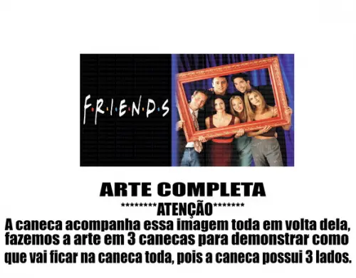 Caneca Polímero Seriado Friends Personalizada