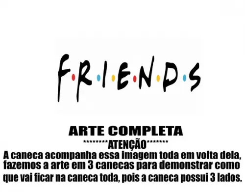 Caneca Polímero Seriado Friends Personalizada