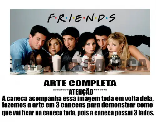 Caneca Polímero Seriado Friends Personalizada