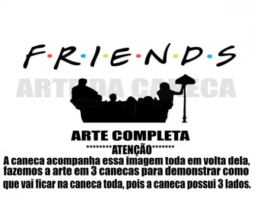 Caneca Polímero Seriado Friends Personalizada