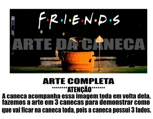 Caneca Polímero Seriado Friends Personalizada