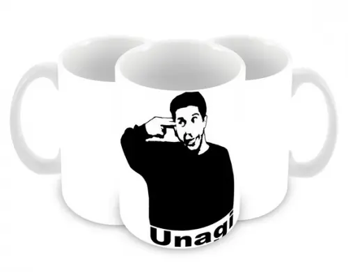 Caneca Polímero Seriado Friends Ross Unagi Personalizada