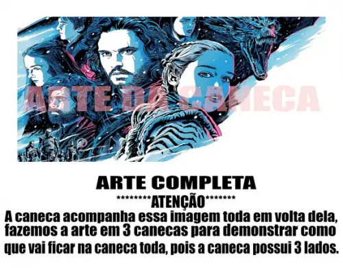 Caneca Polímero Seriado Game Of Thrones Personalizada