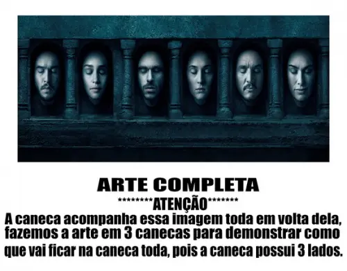 Caneca Polímero Seriado Game Of Thrones Personalizada