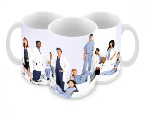 Caneca Polímero Seriado Greys Anatomy Personalizada