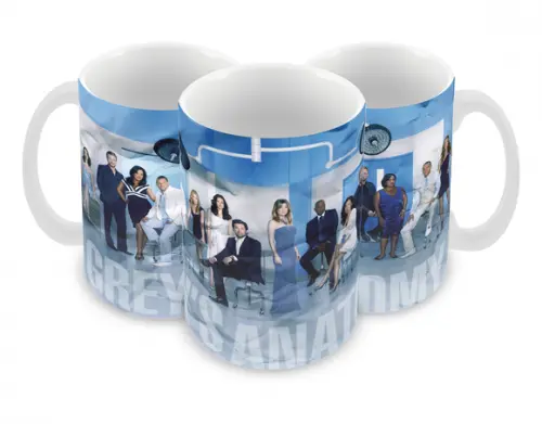 Caneca Polímero Seriado Greys Anatomy Personalizada