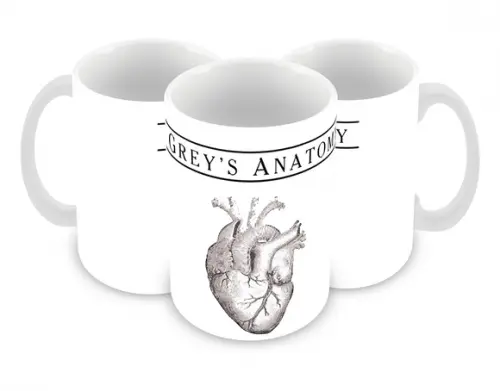 Caneca Polímero Seriado Greys Anatomy Personalizada