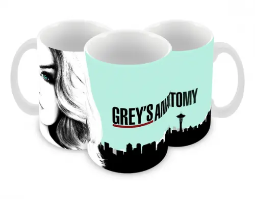 Caneca Polímero Seriado Greys Anatomy Personalizada