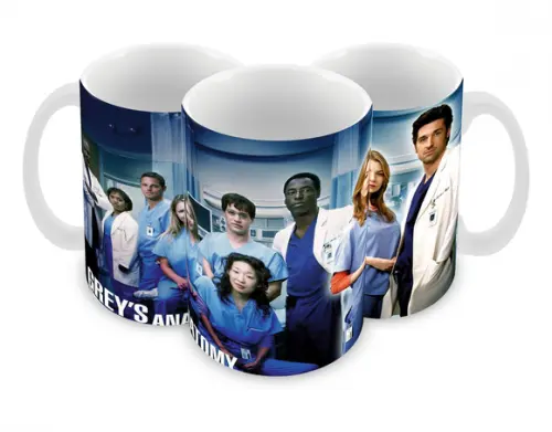 Caneca Polímero Seriado Greys Anatomy Personalizada