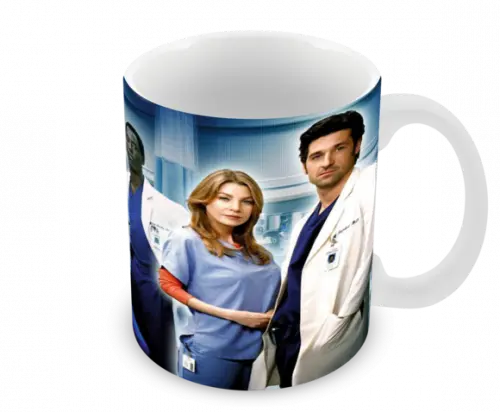 Caneca Polímero Seriado Greys Anatomy Personalizada
