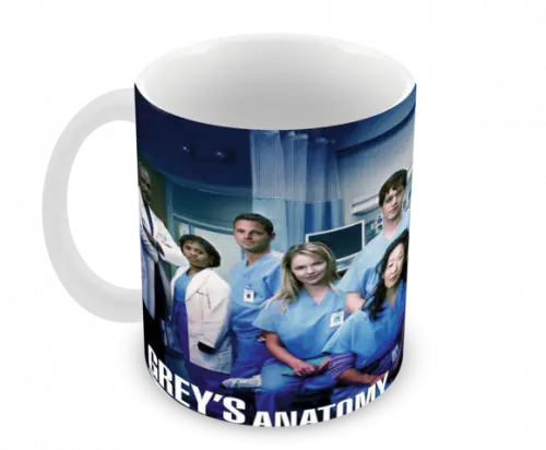 Caneca Polímero Seriado Greys Anatomy Personalizada
