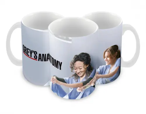 Caneca Polímero Seriado Greys Anatomy Personalizada