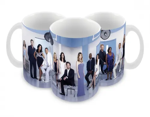 Caneca Polímero Seriado Greys Anatomy Personalizada