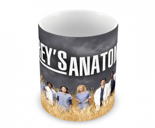 Caneca Polímero Seriado Greys Anatomy Personalizada