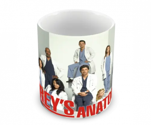 Caneca Polímero Seriado Greys Anatomy Personalizada