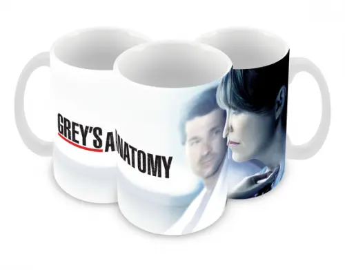 Caneca Polímero Seriado Greys Anatomy Personalizada